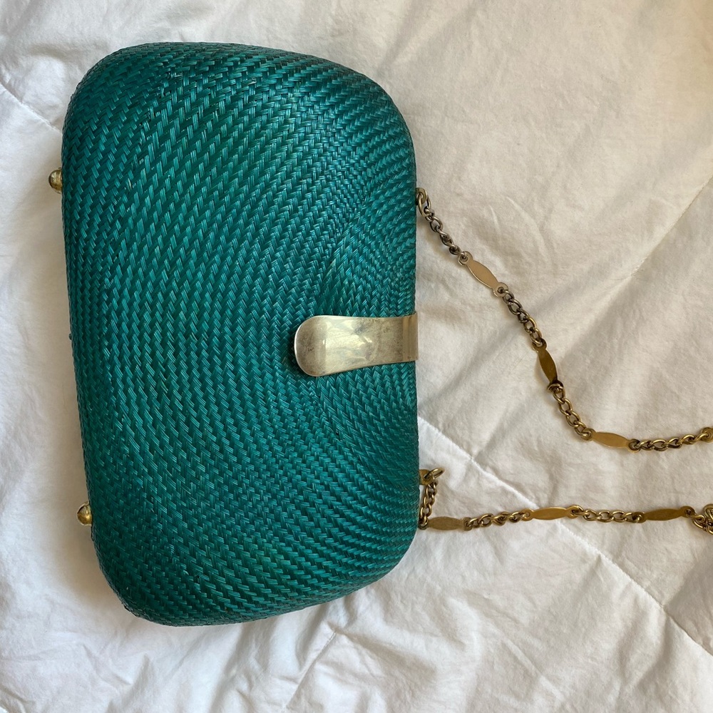 Vintage purse with gold chain strap